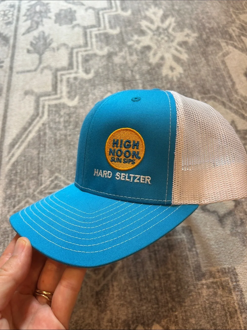 High Noon Hard Seltzer Blue & White Trucker Hat